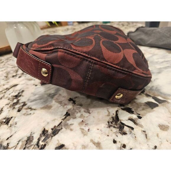 Coach Zoe red bag logo hobo - Picture 3 of 7